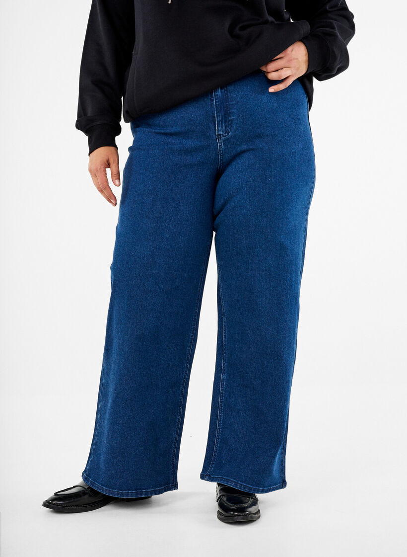 FLASH - Jeans met wijde pijpen, Blue Denim, Model
