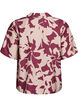 Shirt blouse met print en V-hals, Rood, Packshot image number 1