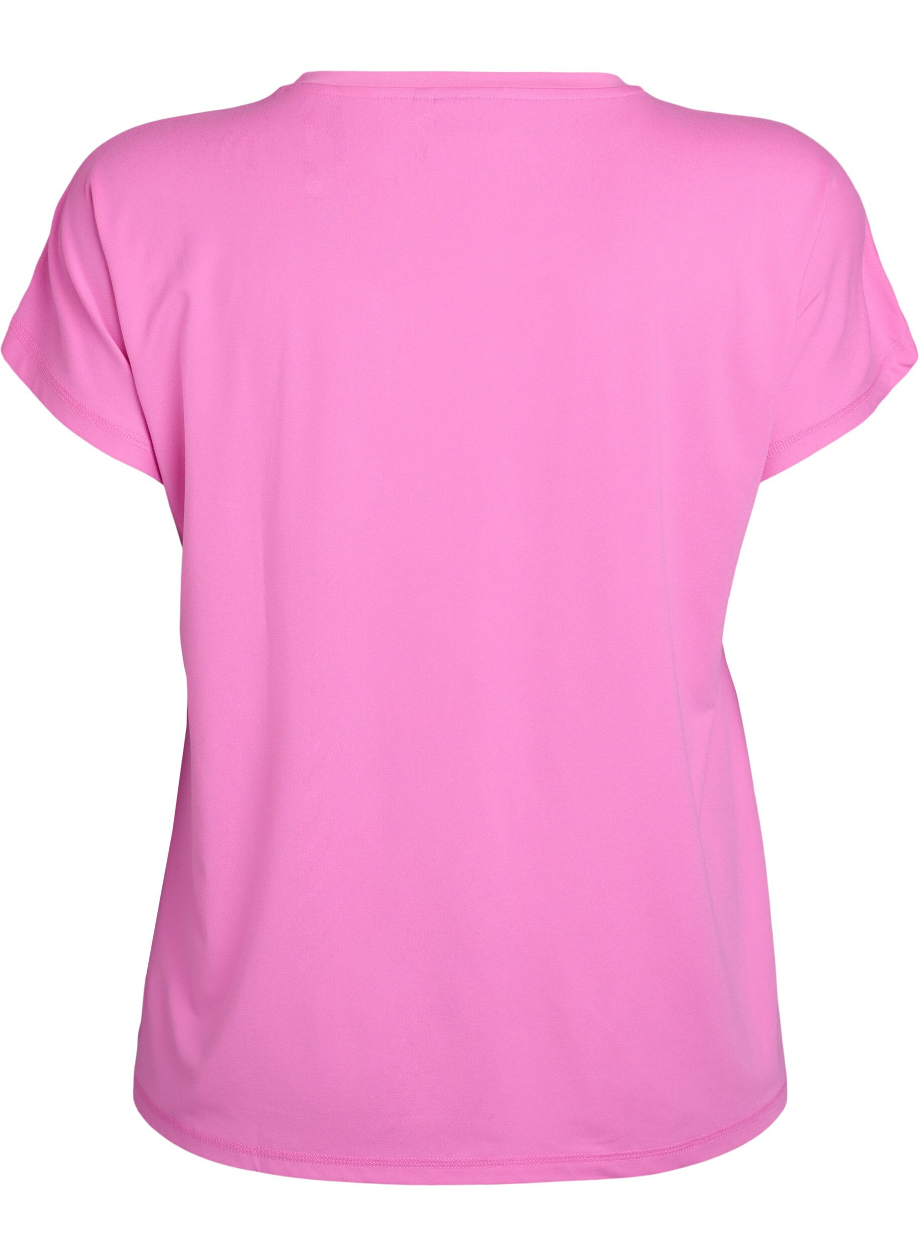 ZizziEffen gekleurd T-shirt voor sporten, Roze, Packshot image number 1