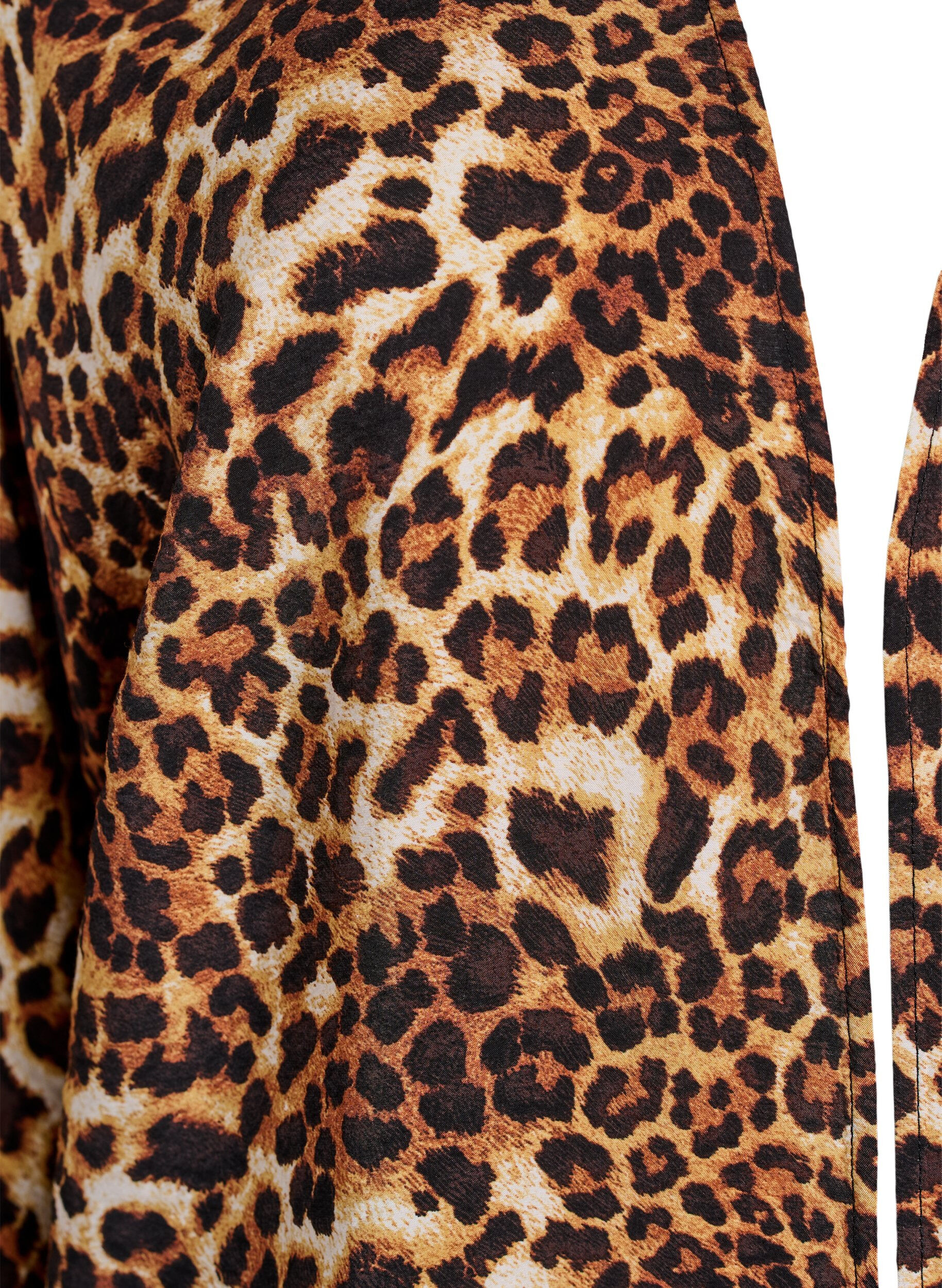 ZizziKimono met viscose met 3/4 mouwen, Bruin, Packshot image number 2