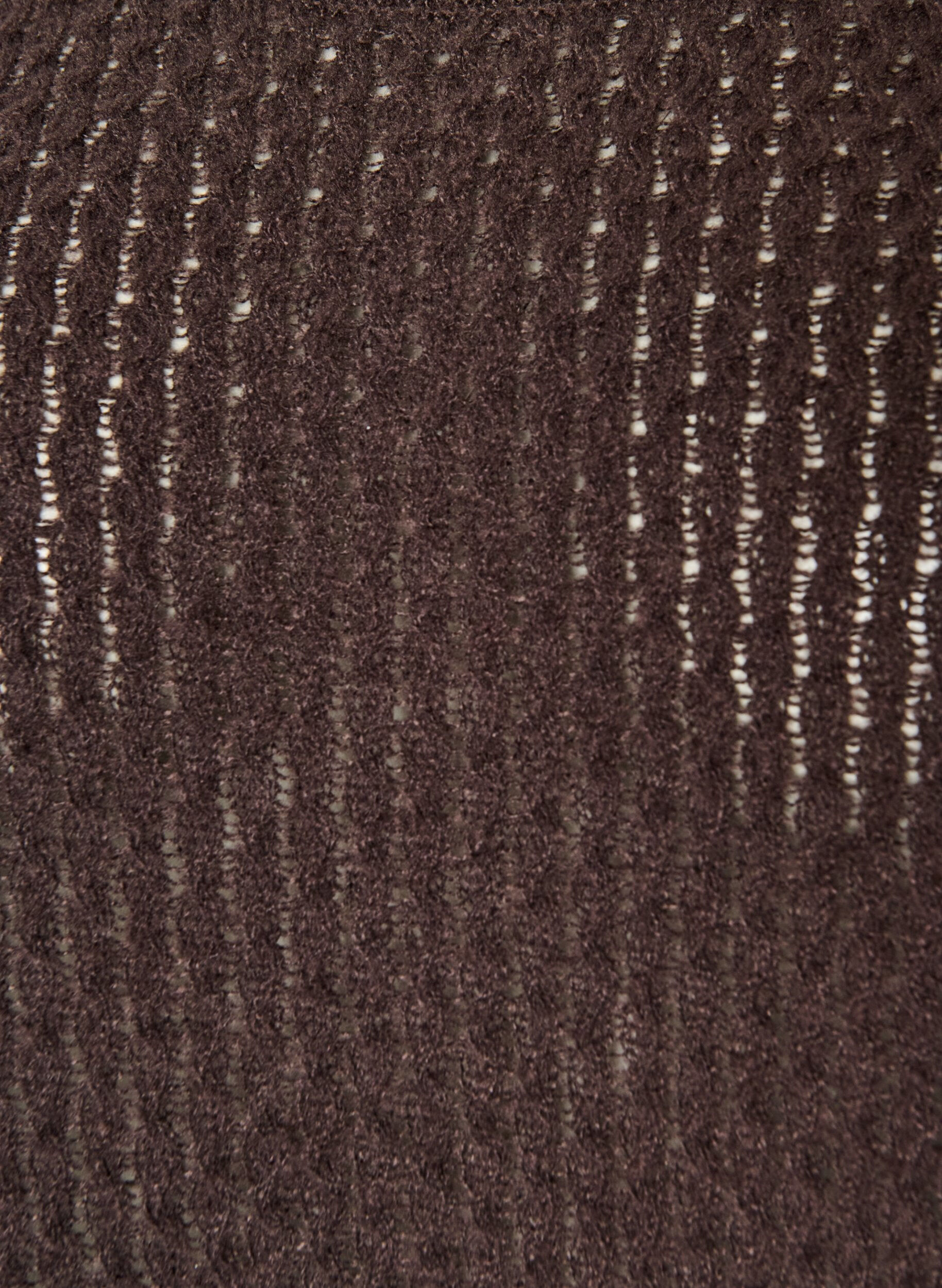 ZizziGebreide blouse met een opengewerkt structuurpatroon, Bruin, Packshot image number 2