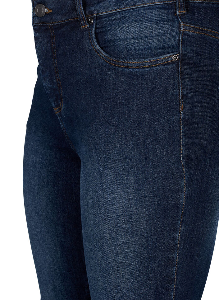 Super smalle jeans met hoge taille, Dark Blue, Packshot