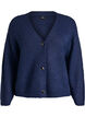 V-hals cardigan van breisel, Blauw, Packshot image number 0
