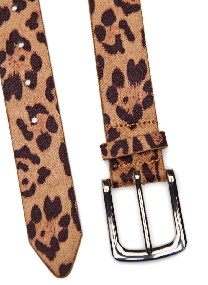 Riem met luipaardprint, Bruin, Packshot image number 2