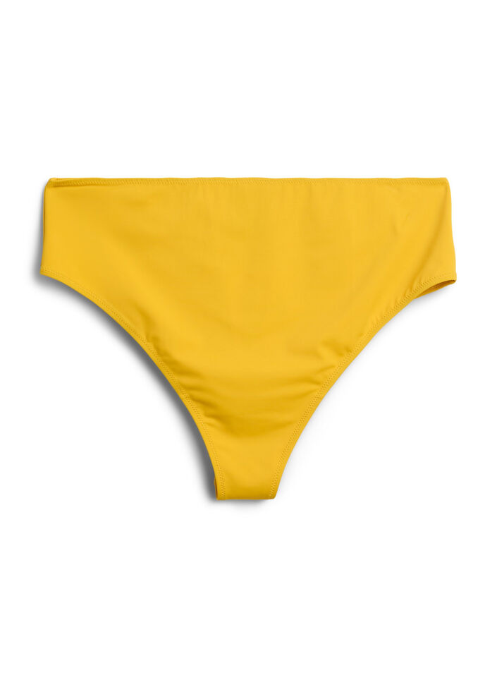 Brazilian bikinibroekje met een normale taille, Old gold, Packshot