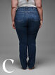 Strakke pasvorm jeans met een normale taille, Dark Blue, Model image number 7