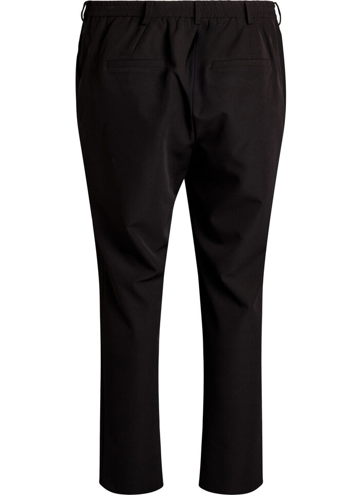 Broek met zakken en rechte pijpen, Zwart, Packshot image number 1