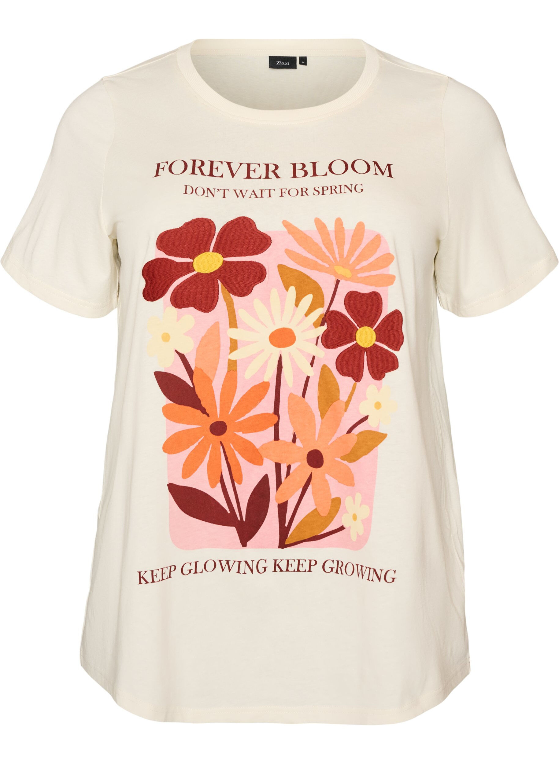 Katoenen T-shirt met print