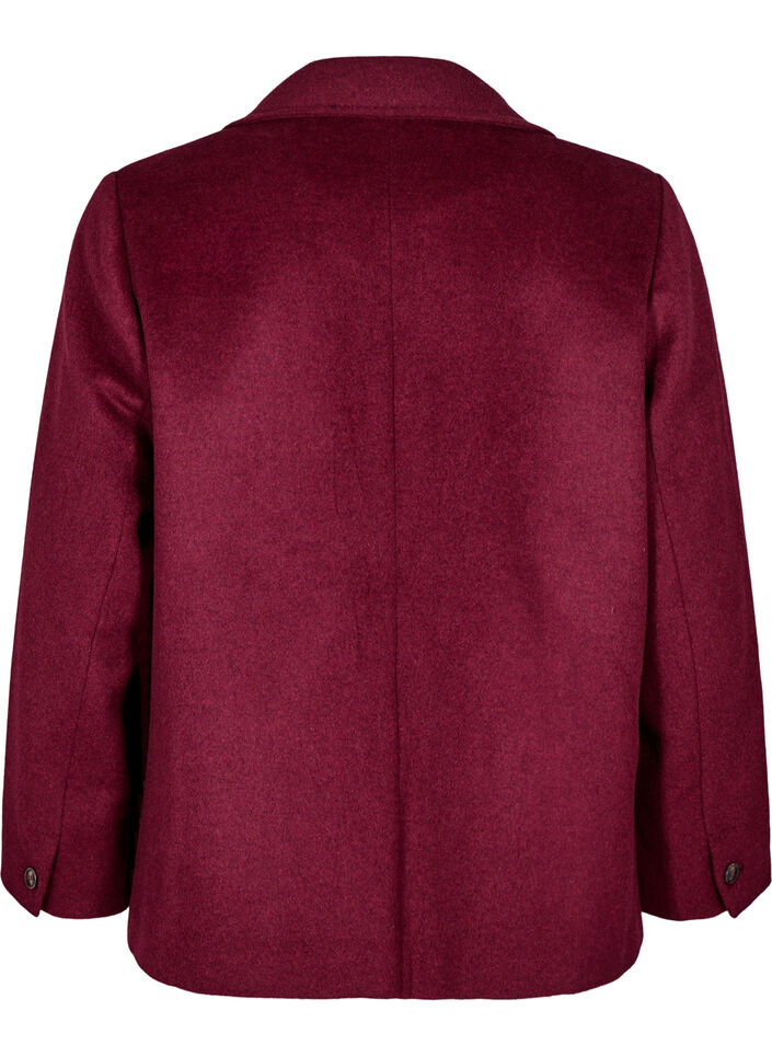 Blazer met een double-breasted sluiting en klassieke revers, Rood, Packshot image number 1