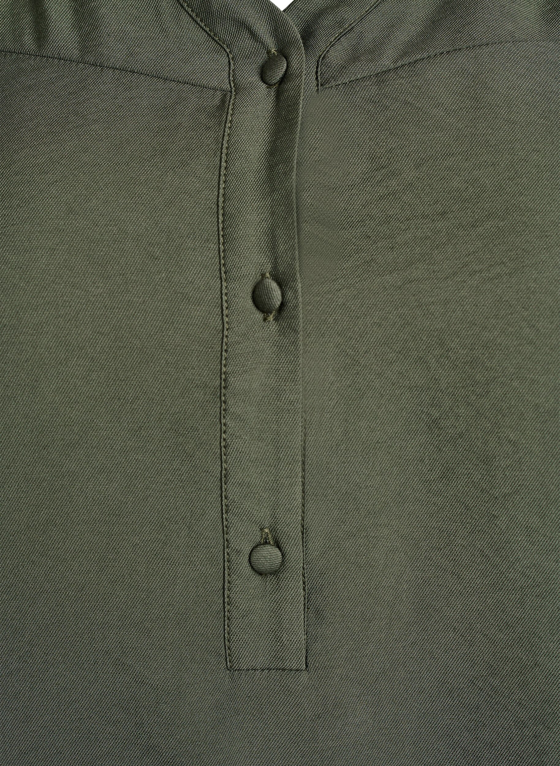 ZizziViscose blouse met smock en geplooide details, Groen, Packshot image number 2