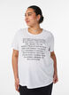 T-shirt met motief, Wit, Model image number 0