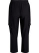 Cargo broek met hoge taille, Zwart, Packshot image number 1