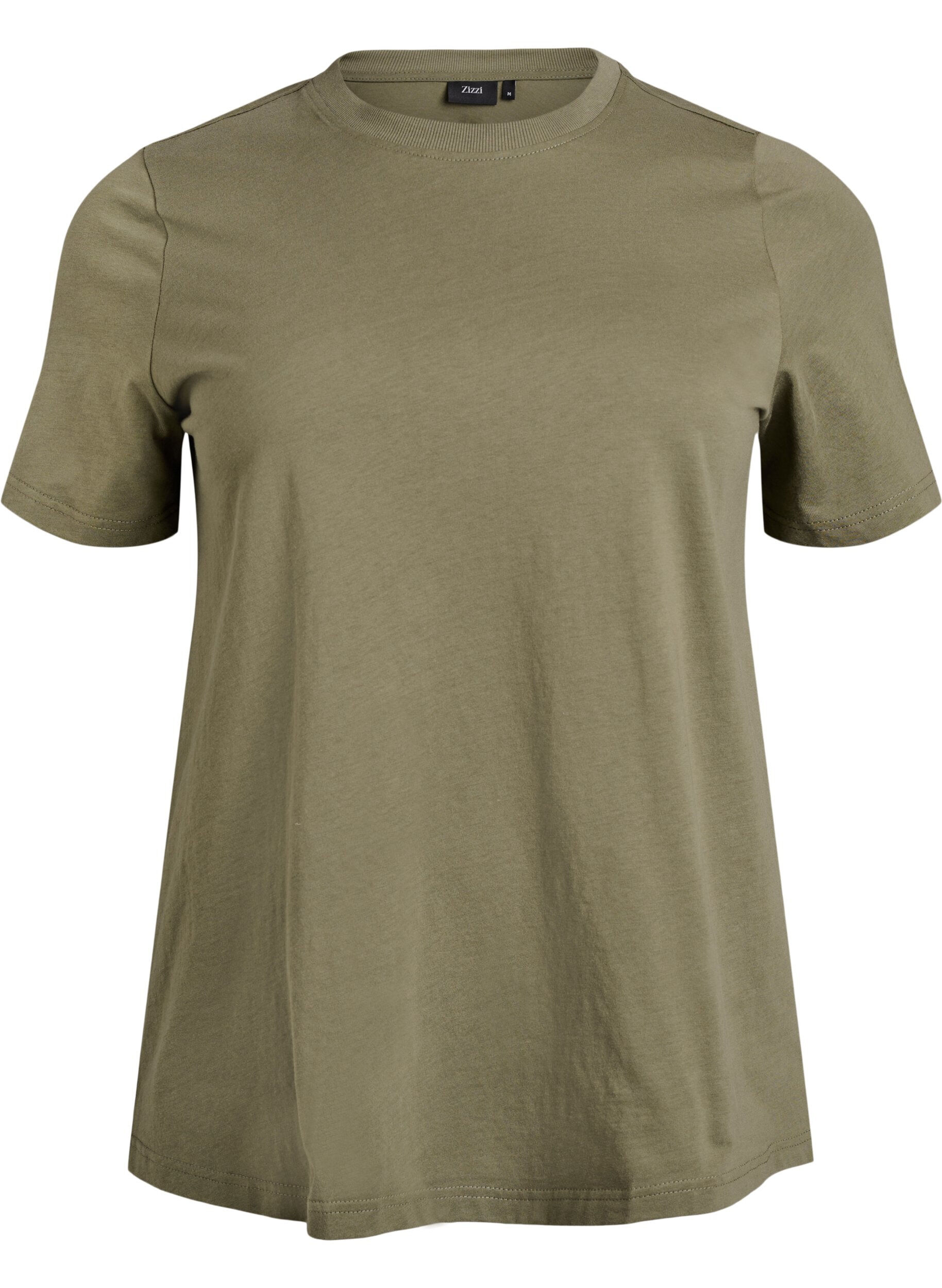 Basic katoenen T-shirt met ronde hals