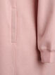 Kort sweatshirt jurk met hoge kraag en zakken, Rood, Packshot image number 3