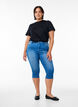 High waist Amy capri jeans met super slim fit, Blauw, Model image number 0