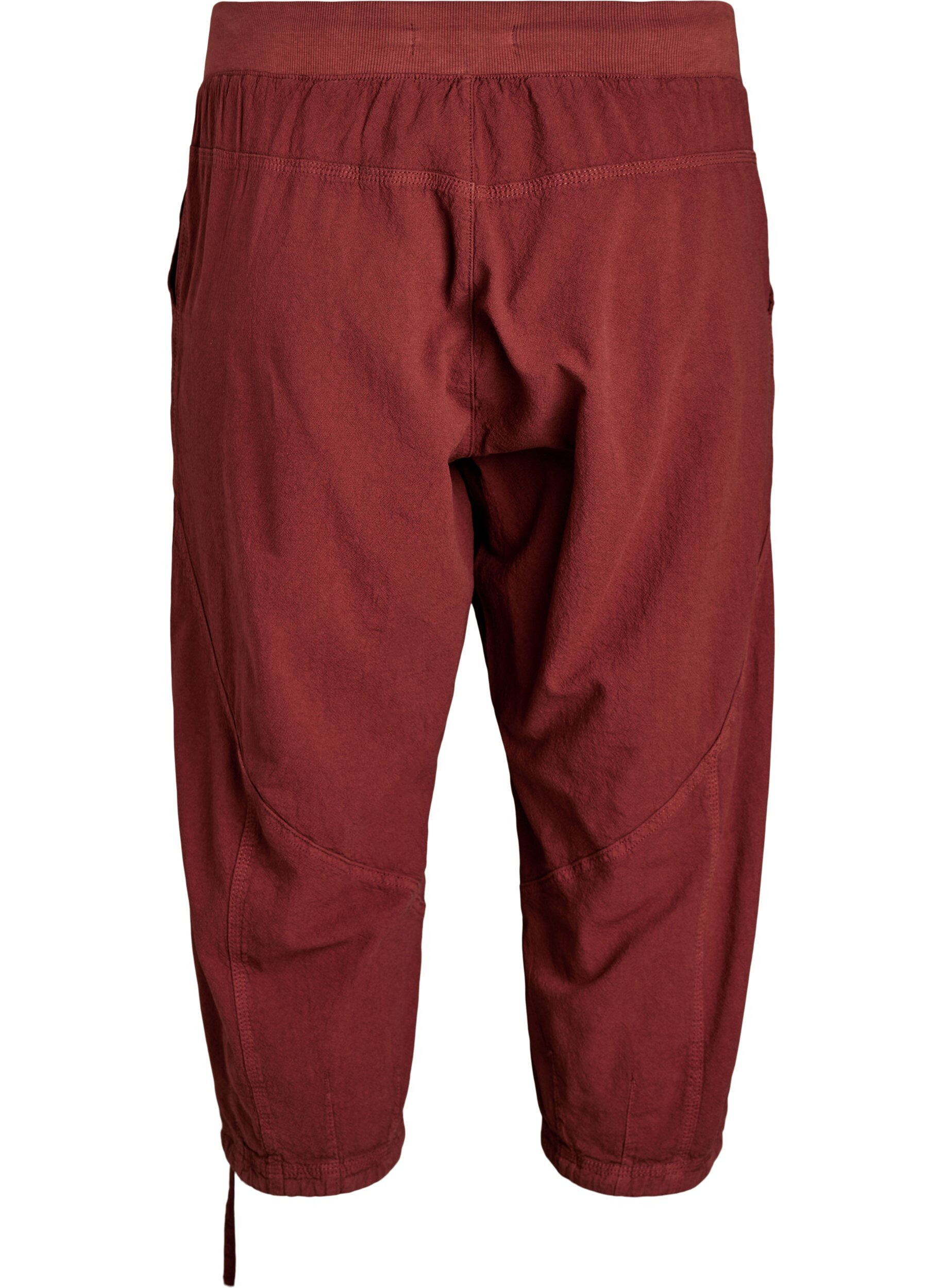 ZizziKatoenen Capri-broek, Rood, Packshot image number 1