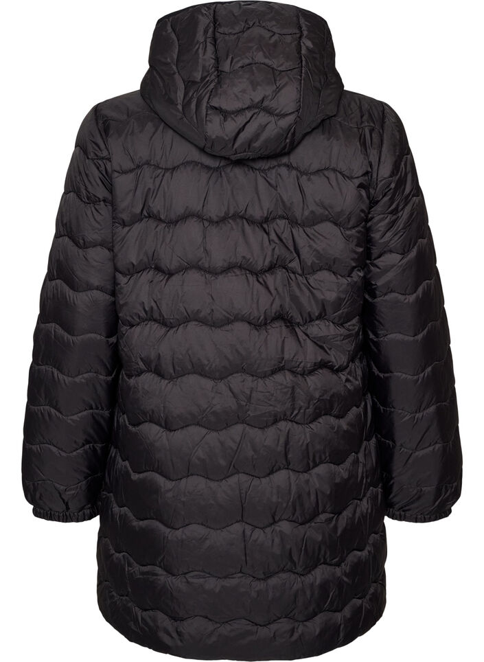 Gewatteerde jas, Zwart, Packshot image number 1