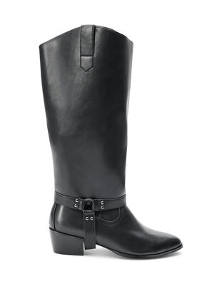 ZizziWide fit - Lange laars met afneembare schacht, Black, Packshot image number 0