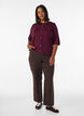 Gebreid vest met hartvormige knopen en korte mouwen, Rood, Model image number 1