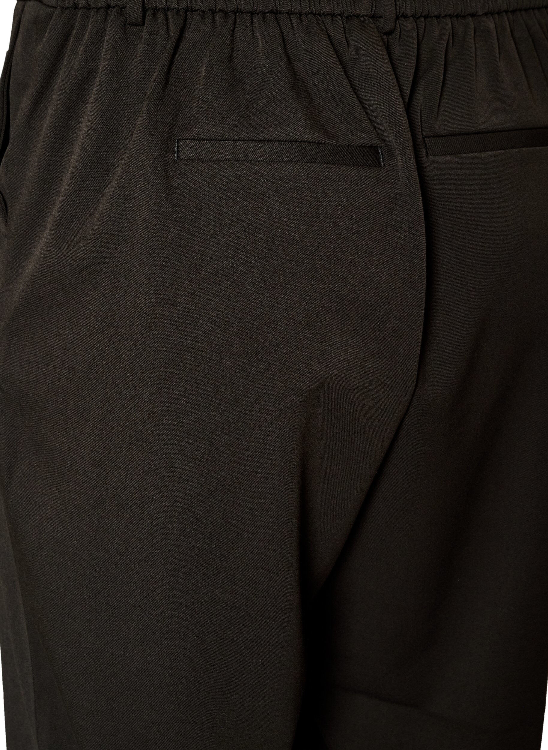 ZizziHoogtailleerde pantalon met rechte pasvorm, Zwart, Packshot image number 3