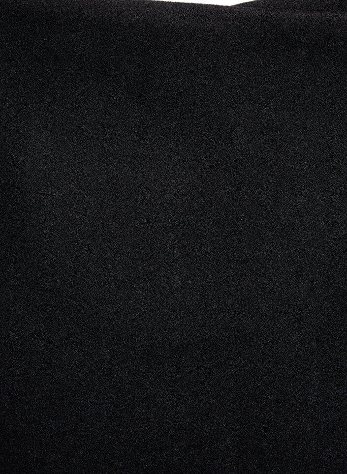 Wikkel mini rok met knoopdetails, Black, Packshot