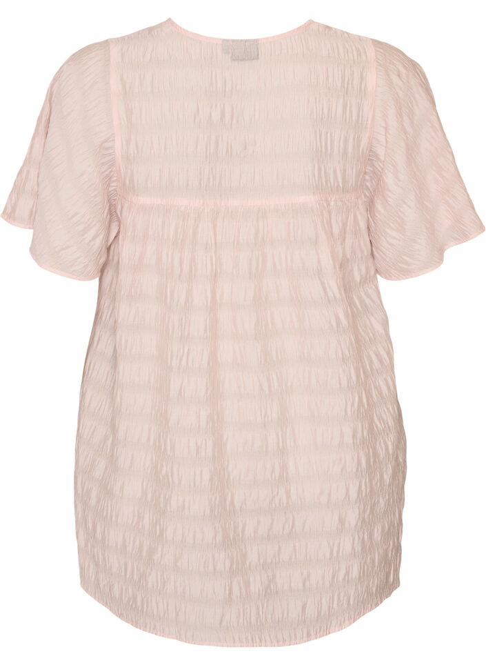 Tuniek in lyocell met vlindermouwen, Roze, Packshot image number 1