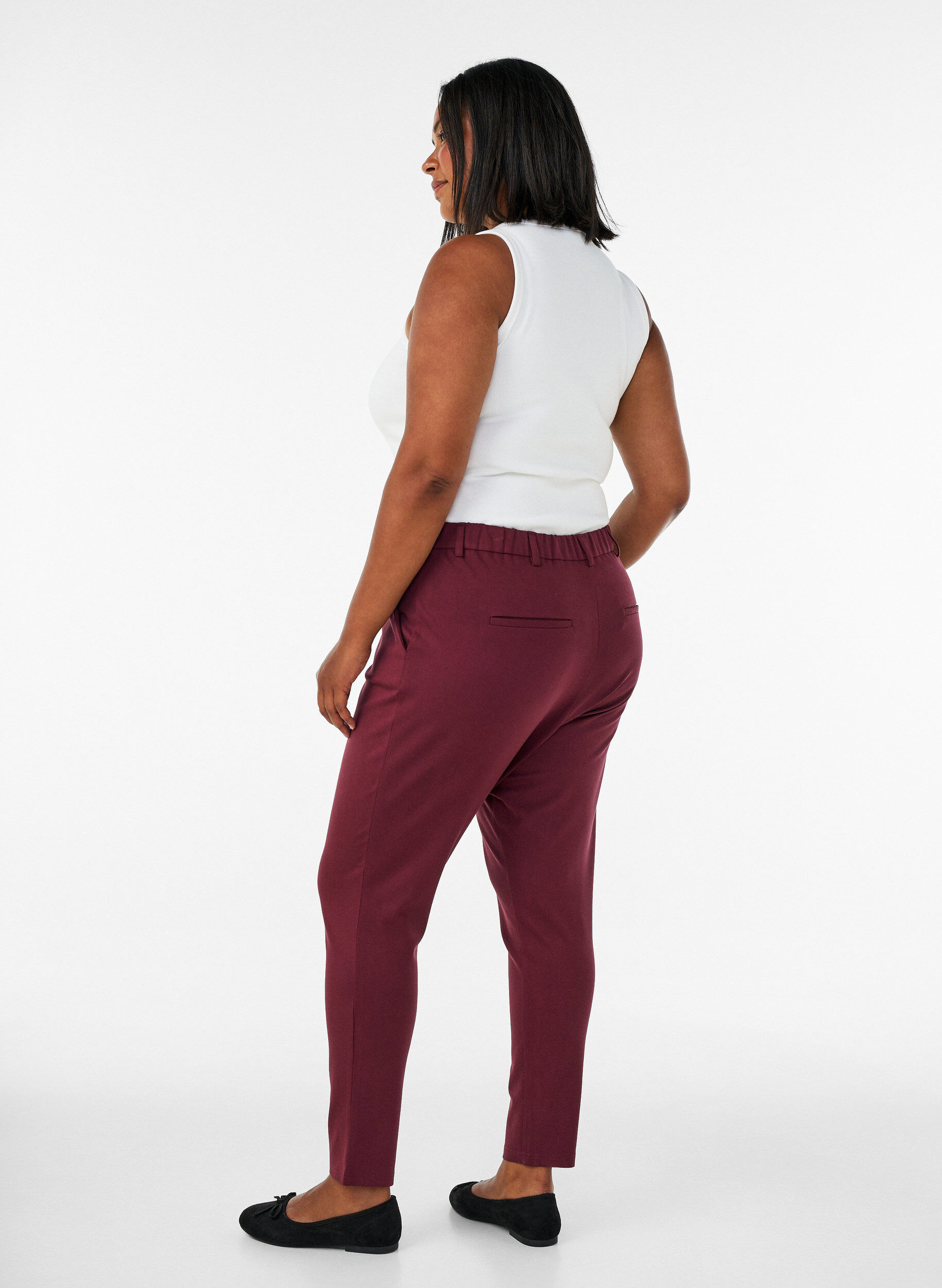 ZizziPantalon Maddison, Bordeaux, Model image number 1