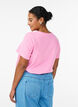 Katoenen T-shirt met fruitprint en tekst, Roze, Model image number 2