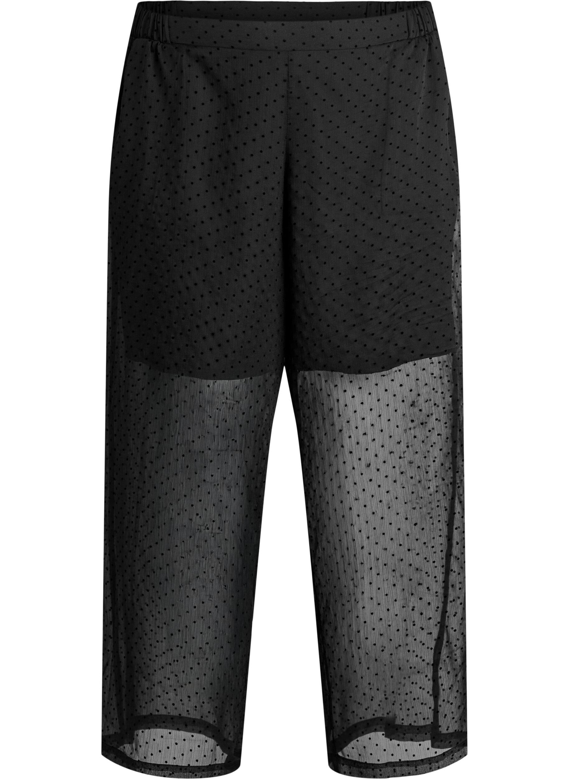 Losse chiffonbroek met stippen