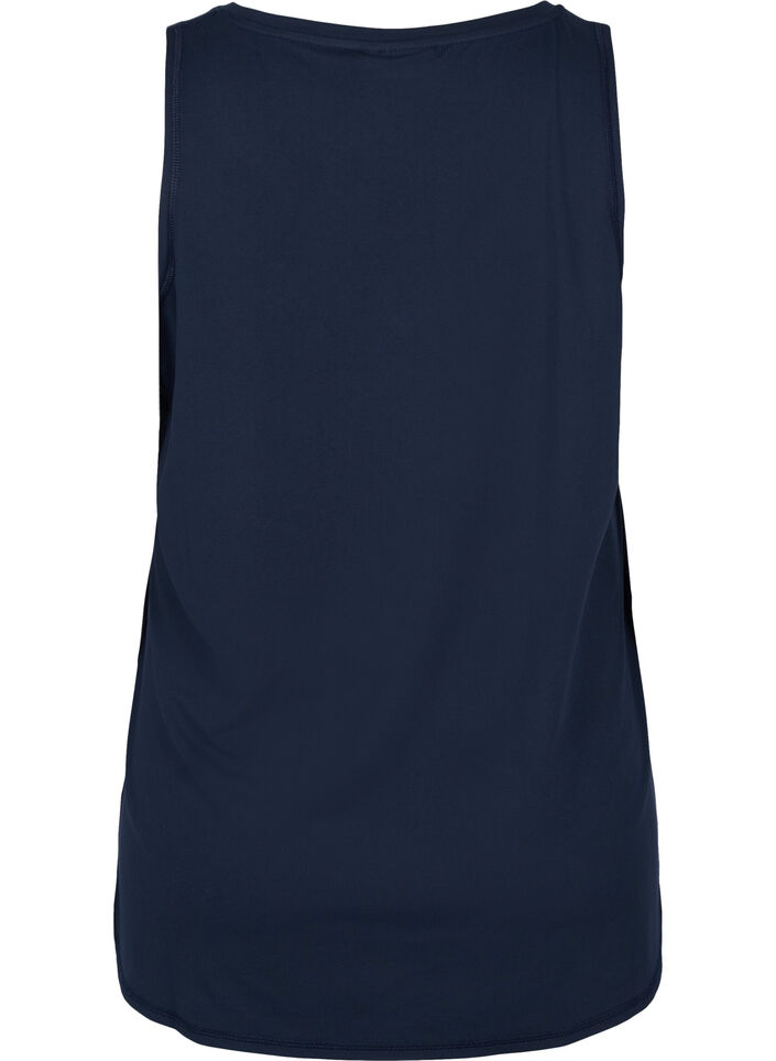 Workout top met V-hals, Blauw, Packshot image number 1