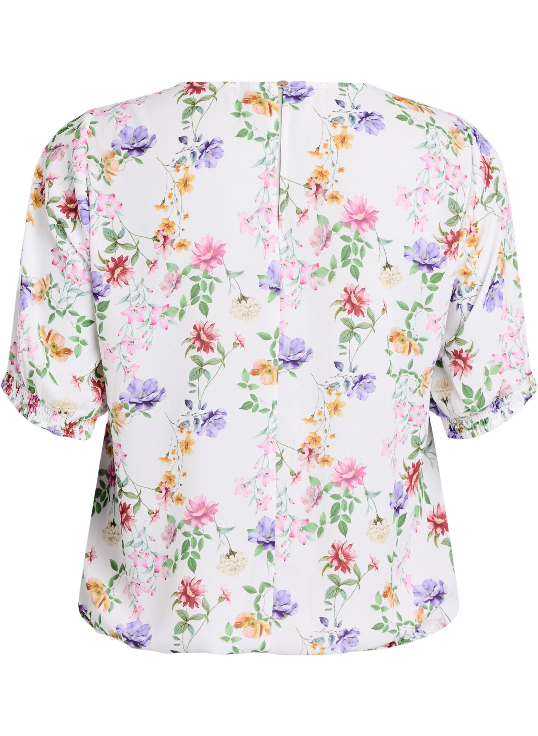 ZizziBloemenblouse met smok, Roze, Packshot image number 1