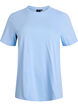Basic katoenen T-shirt met ronde hals, Blauw, Packshot image number 0