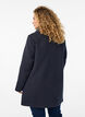 A-lijn jas met gouden knopen, Blauw, Model image number 2