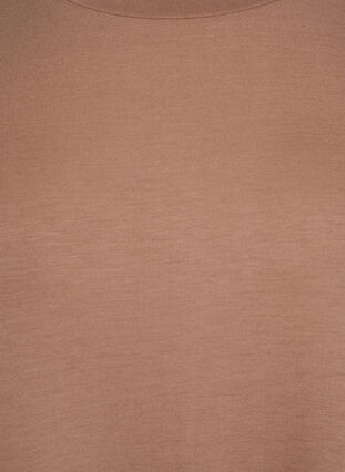 ZizziT-shirtjurk van jersey met zijsplitten, Bruin, Packshot image number 2