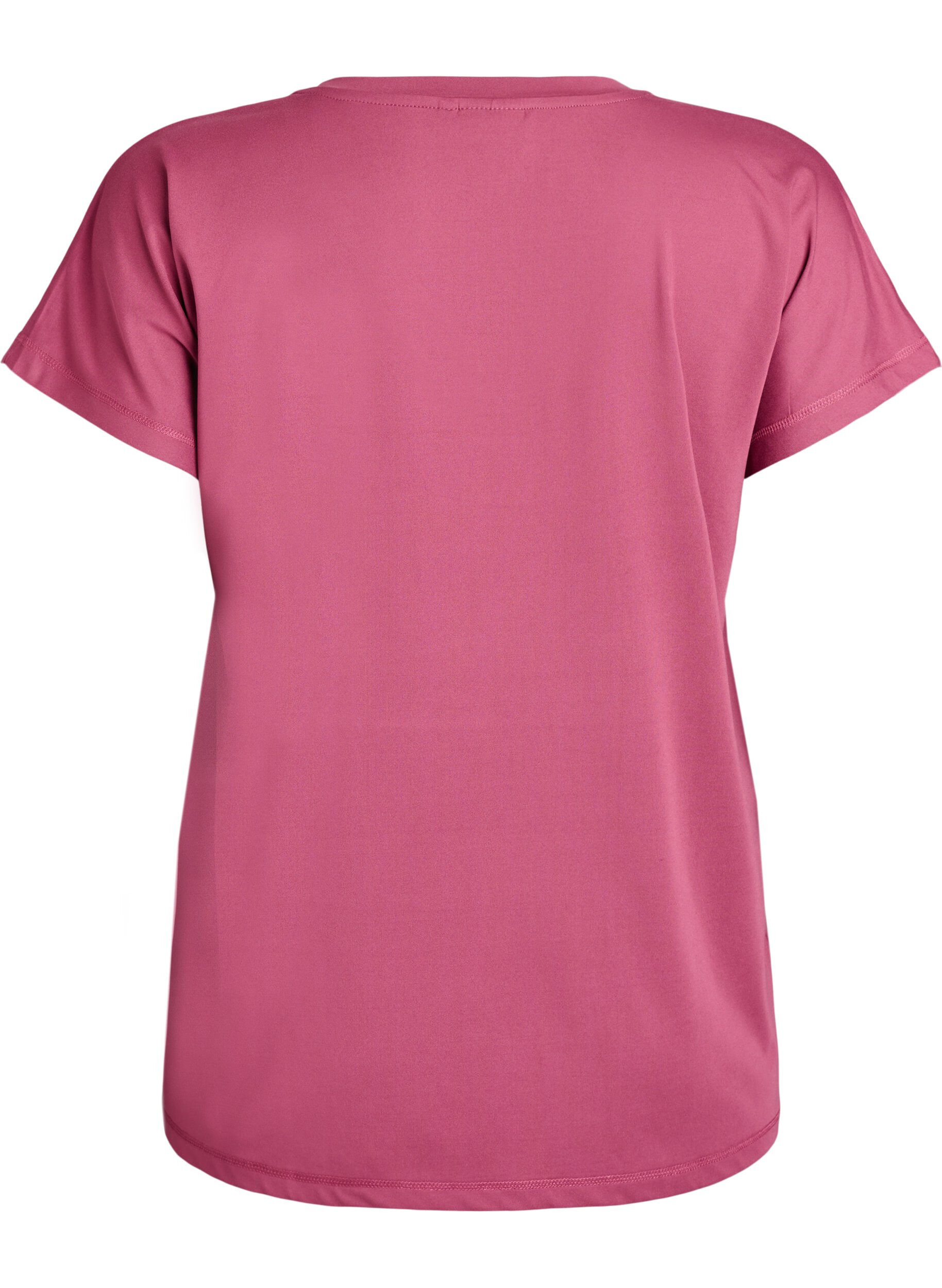 ZizziLosvallend sport T-shirt met V-hals, Rood, Packshot image number 1