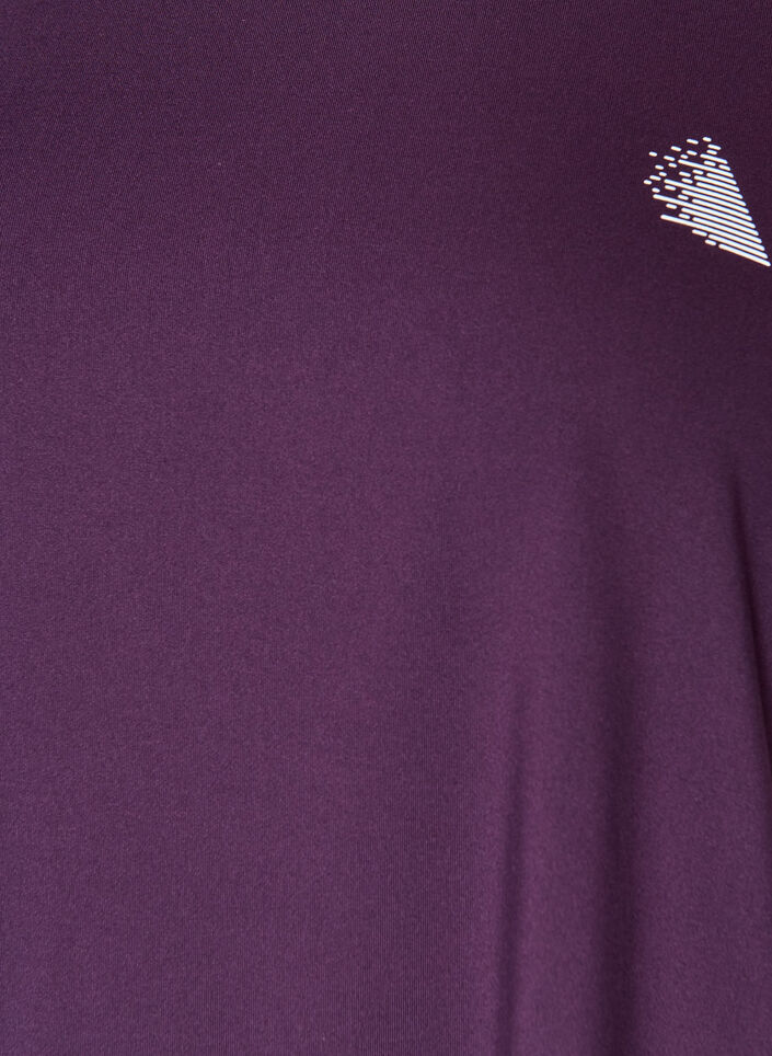 Effen gekleurd trainingsshirt, Paars, Packshot image number 2
