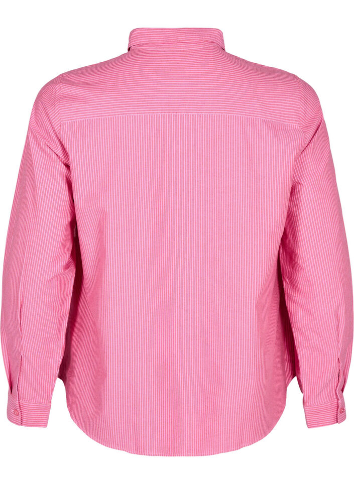Katoenen overhemd met lange mouwen, Salsa B. Pink Stripe, Packshot