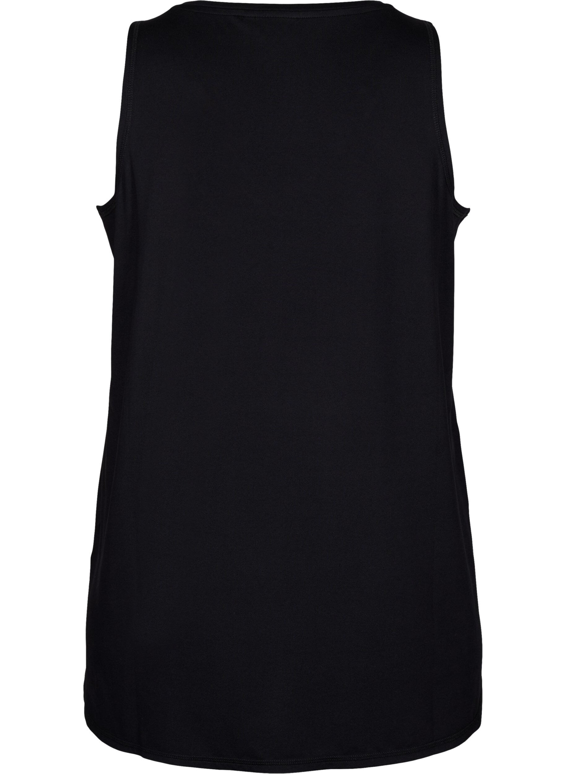 ZizziSporttopje met V-hals, Black, Packshot image number 1
