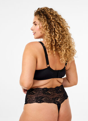 ZizziBh met kant en padding, Black, Model image number 1