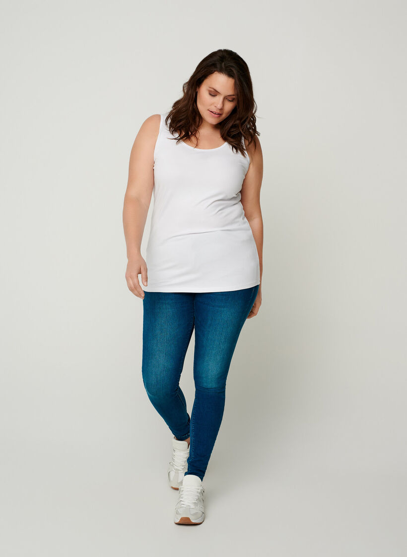 Basic top, Bright White, Model