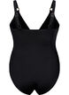 Badpak met vulling en drapering, Zwart, Packshot image number 1