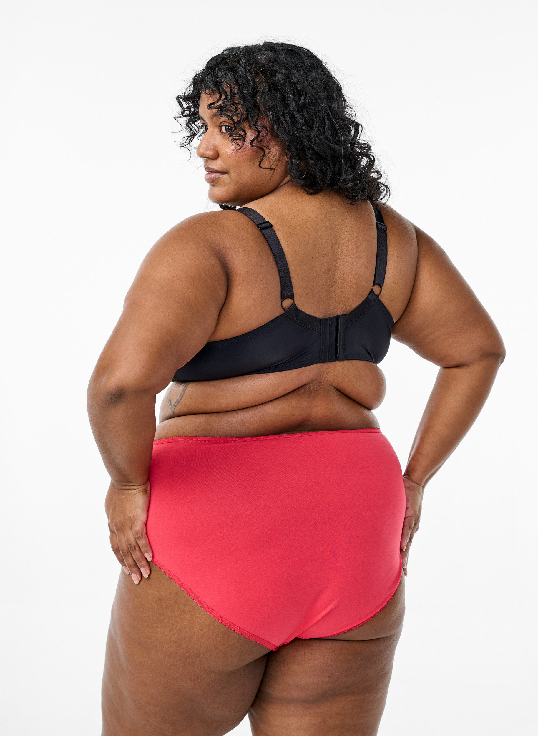 Zizzi7-pack panties met normale taille, Mixed colours, Model image number 1