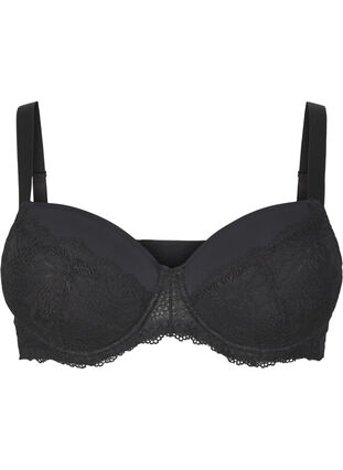 ZizziBh met kant en padding, Black, Packshot image number 0