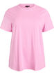 Basic katoenen T-shirt met ronde hals, Roze, Packshot image number 0