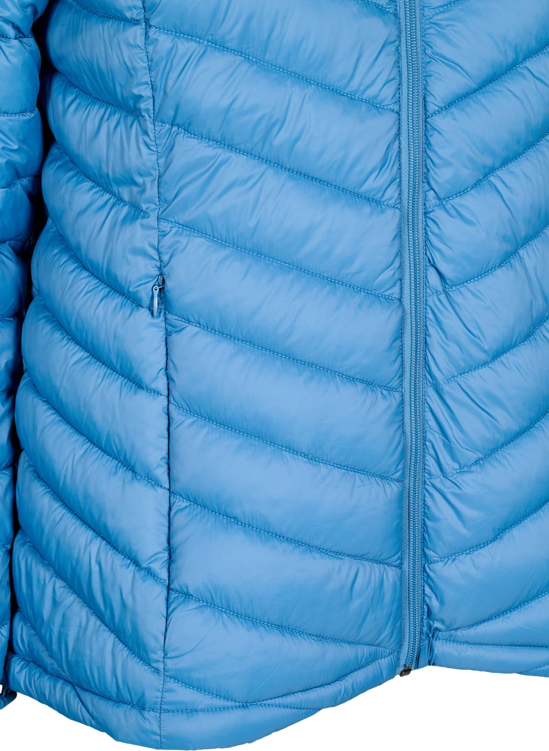 ZizziLichtgewicht jas met zakken, Blauw, Packshot image number 3