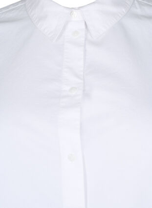 ZizziKatoenen overhemd met lange mouwen, Bright White, Packshot image number 2