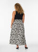 Viscose maxi-rok met smock, Zwart, Model image number 1