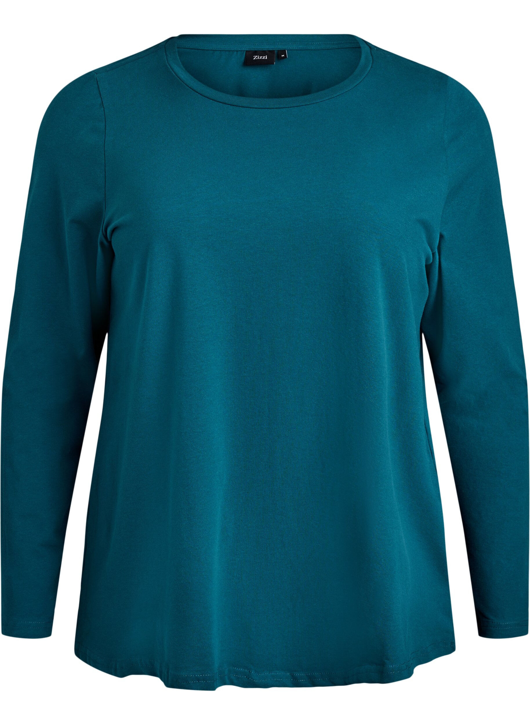 Basic jersey top met lange mouwen