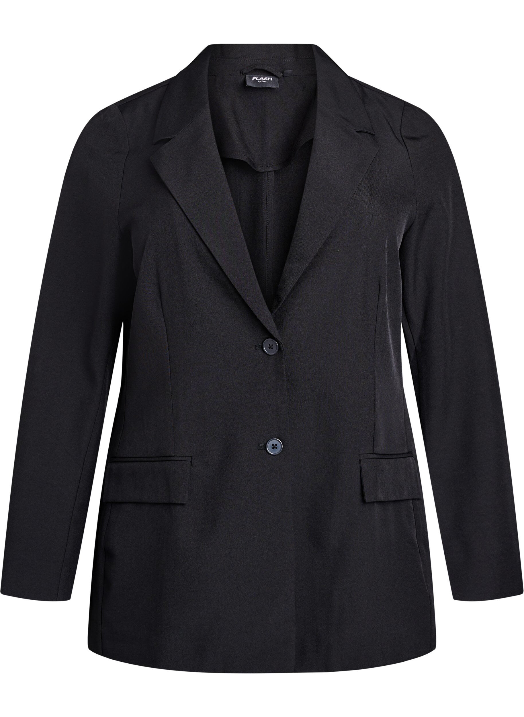 FLASH - Blazer met zakken en splitjes