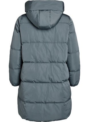 ZizziLange gewatteerde jas met capuchon, Stormy Weather, Packshot image number 1